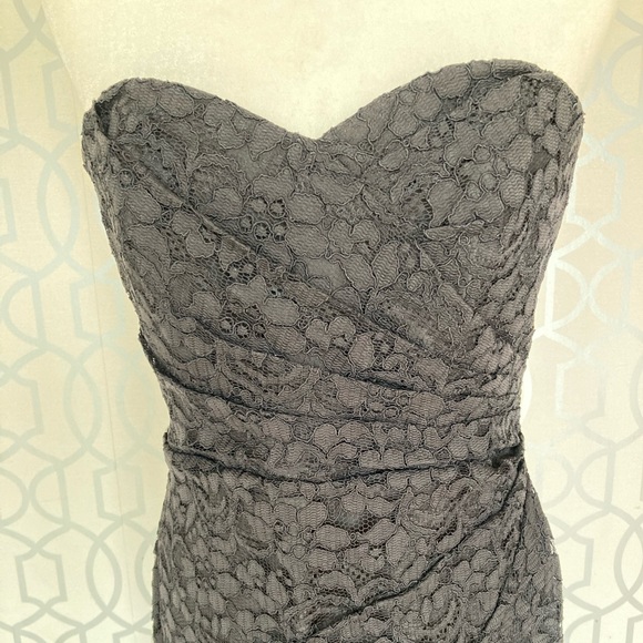 Bridesmaid or prom black lace dress - Picture 5 of 5